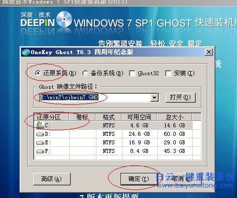 深度技術ghostwin7，ghostwin7重裝方法，wi步驟