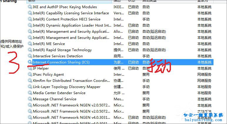 win7系統(tǒng)開啟WiFi共享提示錯(cuò)誤1061怎么解決步驟