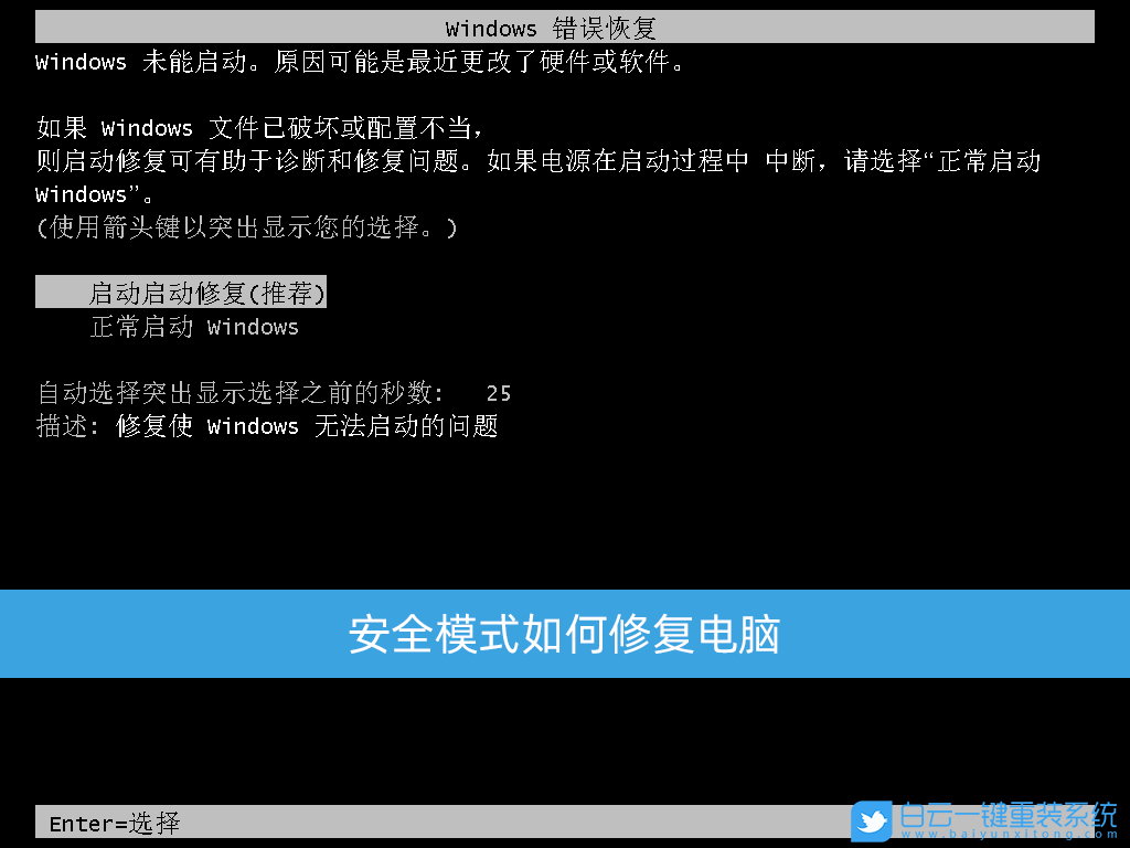 安全模式,修復電腦,修復系統(tǒng)步驟