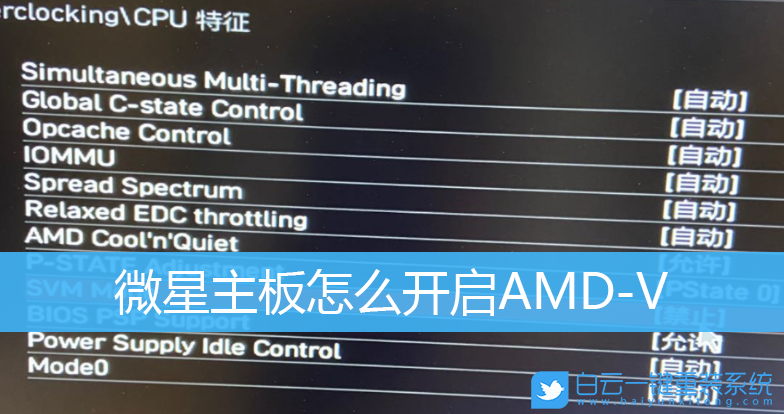 微星主板,AMD-V,VM虛擬機,虛擬化技術步驟