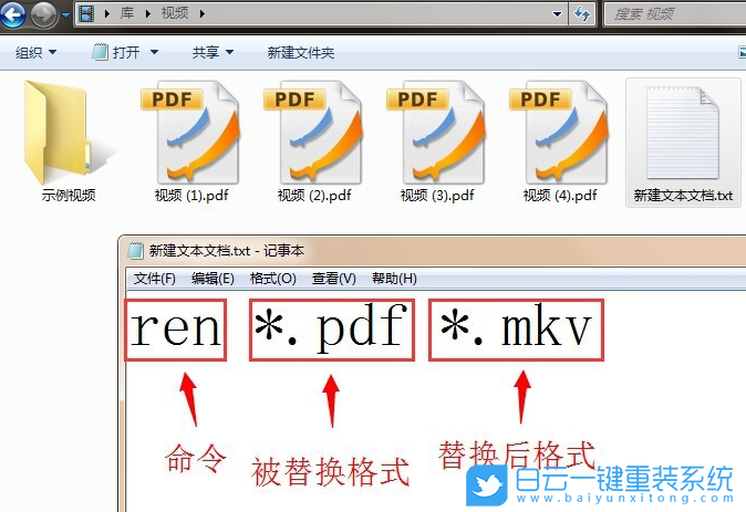 Win7,批量修改文件名步驟