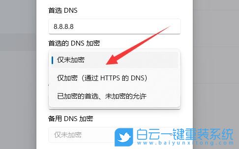 Win11,加密DNS地址,加密DNS服務器步驟