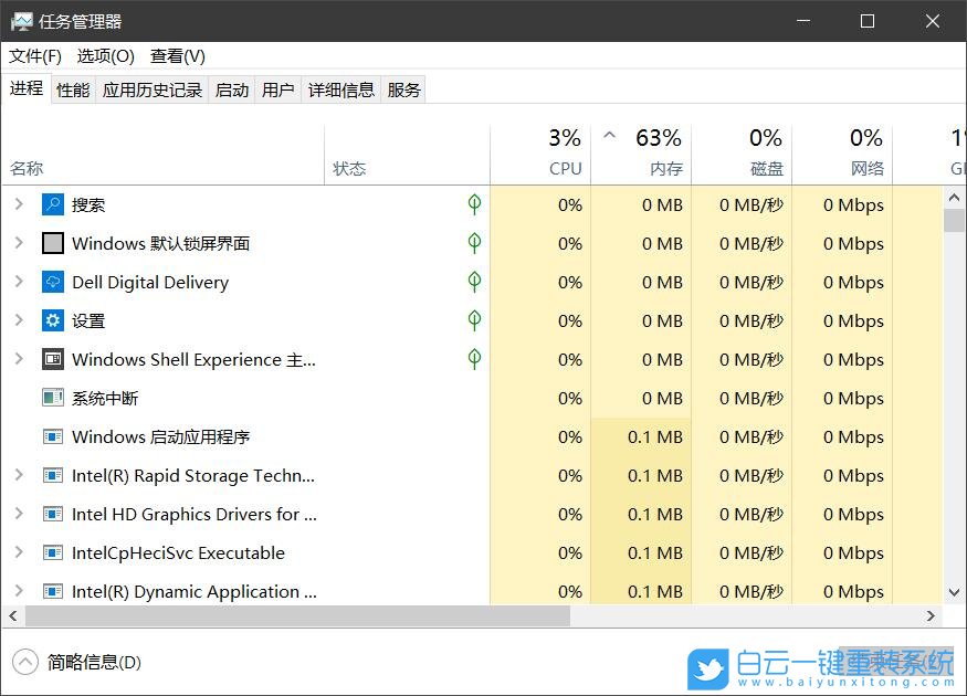 Win10,任務(wù)管理器,進(jìn)程步驟