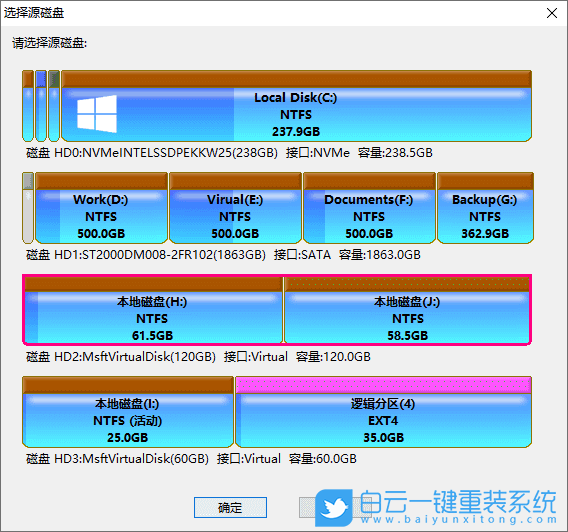 硬盤克隆,克隆,DiskGenius步驟